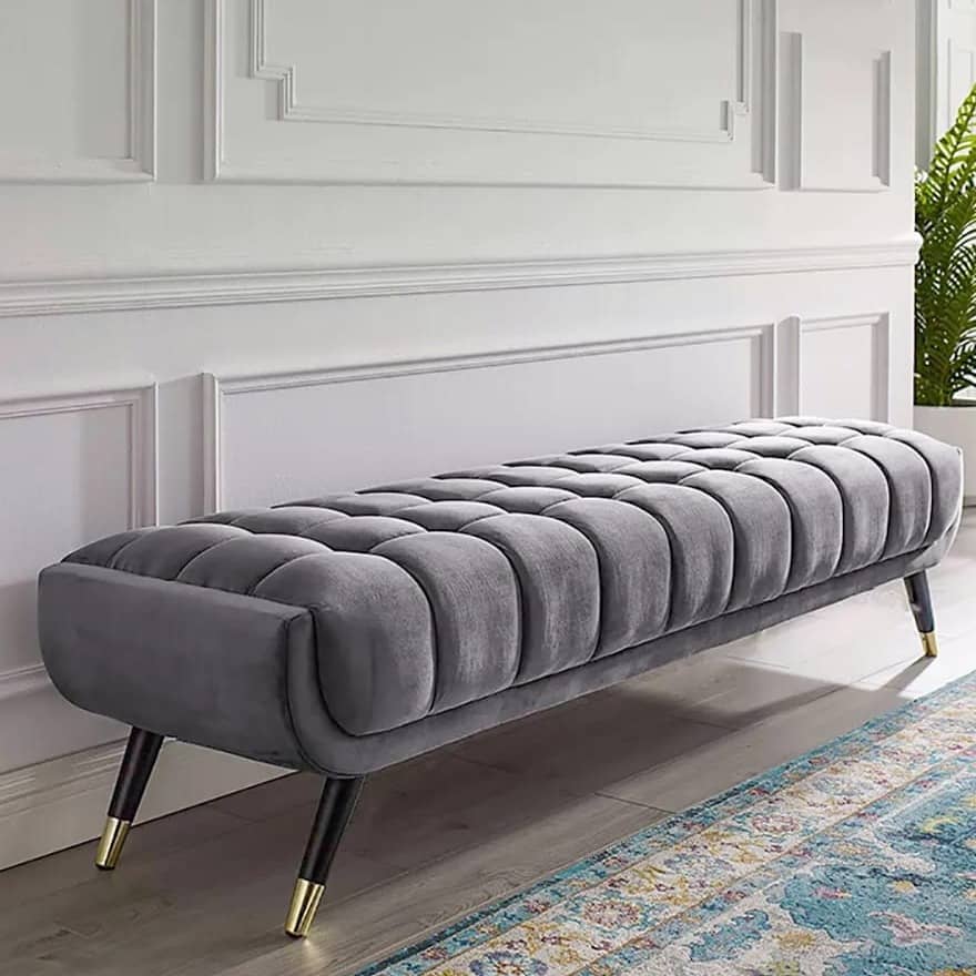 Mody Upholstered Velvet Bench