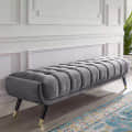Mody Upholstered Velvet Bench - left_view