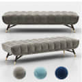 Mody Upholstered Velvet Bench - bottom_view