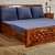 Solid Wood Sofa Cum Bed with Storage - photo