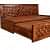 Solid Wood Sofa Cum Bed with Storage - rear_view