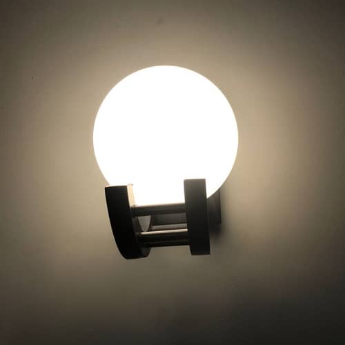 Moon Wall Light Black Bulb