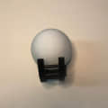Moon Wall Light Black Bulb - front_view
