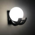 Moon Wall Light Black Bulb - right_view