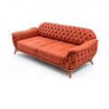 Parma Orange Sofa Set - front_view