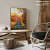 River in Autumn Forest Landscape Painting - photo