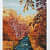 River in Autumn Forest Landscape Painting - rear_view