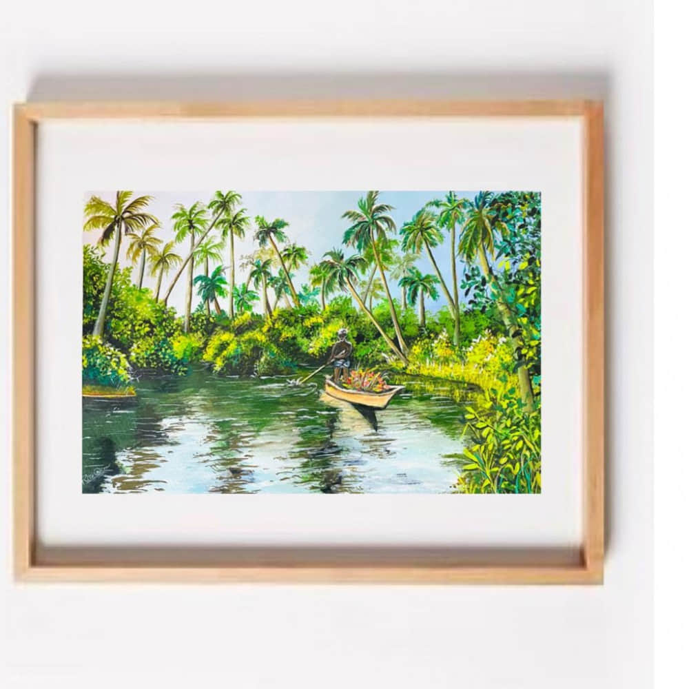 Beautiful Nature Realistic Wall Painting - photo