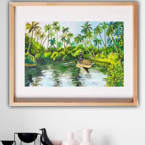 Beautiful Nature Realistic Wall Painting