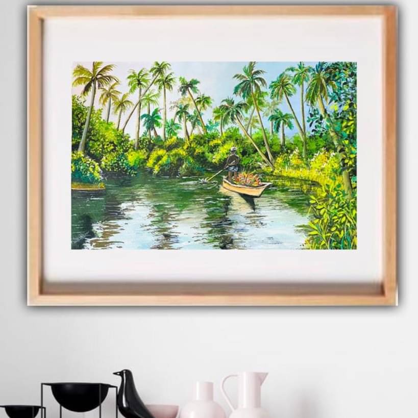 Beautiful Nature Realistic Wall Painting