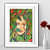 Lady face Wall painting - front_view
