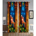 3D Radha Krishna Curtain - photo