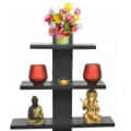 Wooden Wall Mount Rack shelf shelves for Living room - front_view