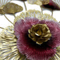 Multicolor Metal wall Hanging With Broad Flower - front_view