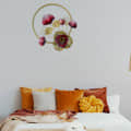 Multicolor Metal wall Hanging With Broad Flower - rear_view