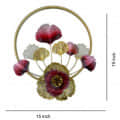 Multicolor Metal wall Hanging With Broad Flower - left_view