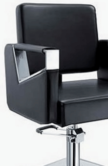 Black Salon Chair - top_view