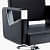 Black Salon Chair - top_view