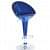 Glossy Finish Plastic Bar Stool With Aluminum Base - photo
