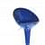 Glossy Finish Plastic Bar Stool With Aluminum Base - front_view