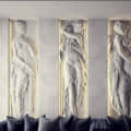 Roman Lady Wall Art Sculpture - photo