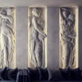 Roman Lady Wall Art Sculpture - front_view