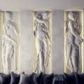 Roman Lady Wall Art Sculpture - right_view
