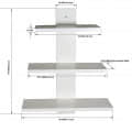 White Mounted Wall Shelve - top_view