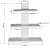 White Mounted Wall Shelve - top_view