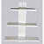 White Mounted Wall Shelve - rear_view