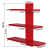 Red Mounted  Wall Shelves Rack - top_view