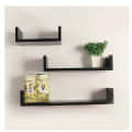 Wooden U Shape Wall Shelf - photo