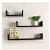 Wooden U Shape Wall Shelf - photo