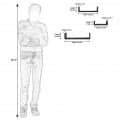 Wooden U Shape Wall Shelf - rear_view