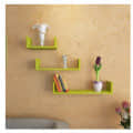 Wooden U Shape Wall Shelf - rear_view