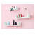 Ballon Wooden U Shape Wall Shelf In White - front_view