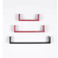 Ballon Wooden U Shape Wall Shelf (Red & Black) - top_view