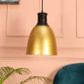 Brass & Black Hanging Lamp - top_view