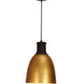 Brass & Black Hanging Lamp - left_view