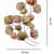 Multicolor metal wall hanging - rear_view