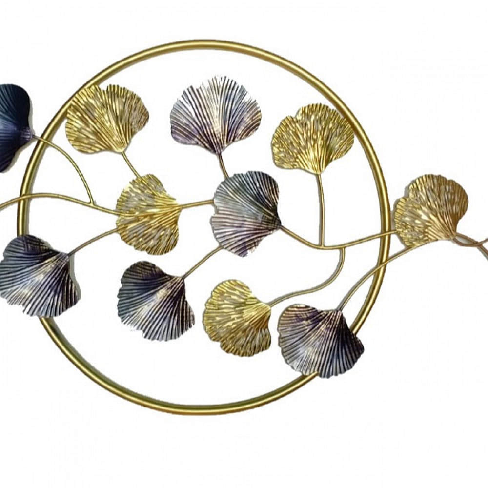 ginkgo floral leaves Decor Metal Wall Art - photo