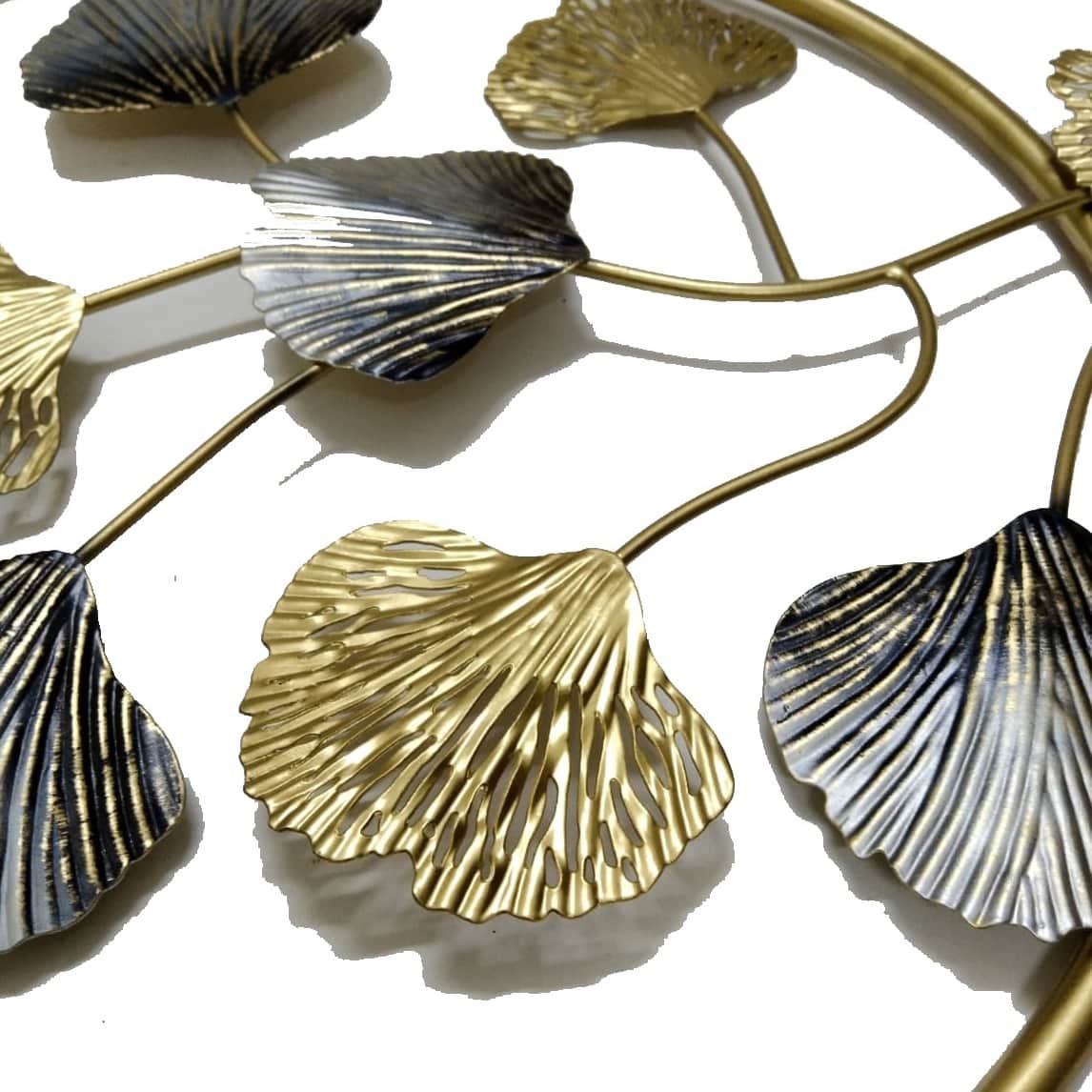ginkgo floral leaves Decor Metal Wall Art - front_view