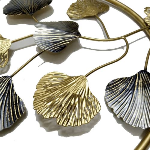 ginkgo floral leaves Decor Metal Wall Art