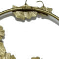 Ginkgo Leaf  floral Gold Metal Wall Art - top_view