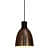 Antique & Black Hanging Lamp - rear_view