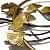 3d Round Metal Home Decor Wall Hanging - front_view