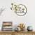 3d Round Metal Home Decor Wall Hanging - rear_view