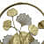 Golden Round Metal Wall Art Wall Hanging - top_view