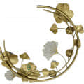 Beautiful Metal Wall Art With Small Flower - front_view