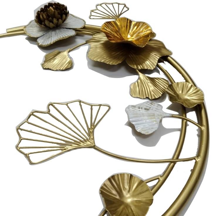 Beautiful Metal Wall Art With Small Flower